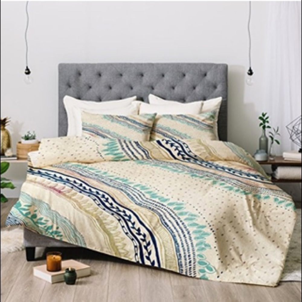 Blue Rosebudstudio Carefree Duvet Cover Set